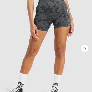 Gymshark adapt camo shorts; black